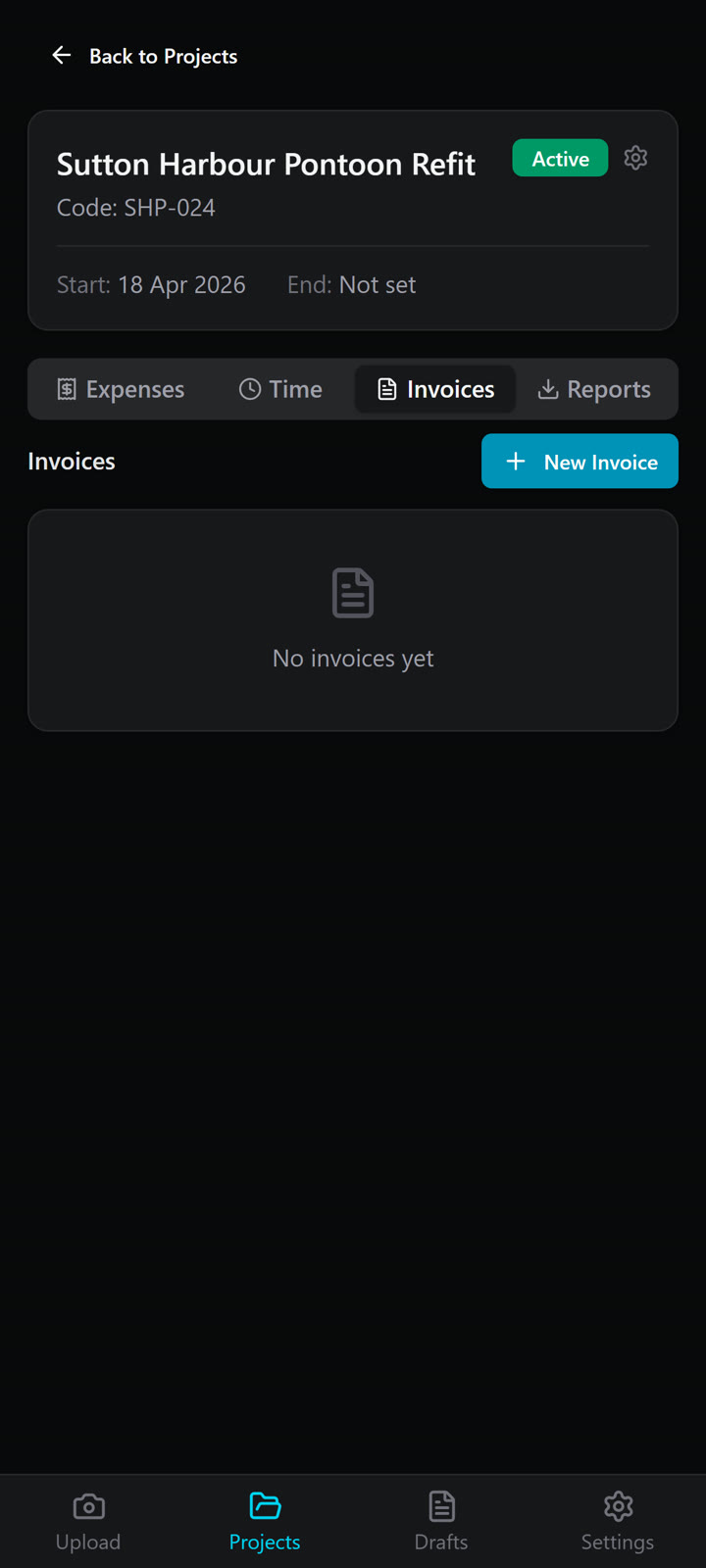 Raise client invoices with an admin fee